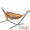 Rainbow Outdoor Garden Double Hammock With Steel Hammock Stand And Carry Bag - By Tortola® 1 Rainbow Outdoor Garden Double Hammock With Steel Hammock Stand And Carry Bag - By Tortola® -Plants outlet store FU8428A main image c7f5