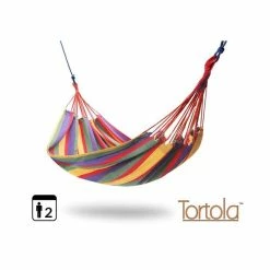 Tortola Rainbow Outdoor Garden Double Hammock