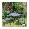 Anthracite Clip Table Set With 4 Stacking Bora Chairs Set -Plants outlet store FU8596 main image bd81
