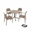Turtle Dove Square Clip Table With 4 Bora Chairs Set -Plants outlet store FU8611 main image 8da4