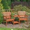 W1.76m (5ft 9in) Willington Wooden Companion Seat By Rowlinson® -Plants outlet store FU9537 main image 8cf8
