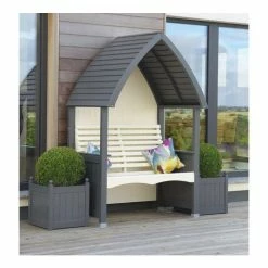 Charcoal And Cream Cottage Arbour