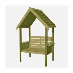 Blossom Wooden Two Seater Arbour With Seat - 1.2m