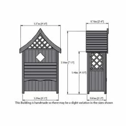 Rose Wooden Two Seater Arbour - 1.3m 9 Rose Wooden Two Seater Arbour - 1.3m -Plants outlet store GB13241 add image 3 5bcb