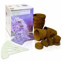 Tranquil Flower - Grow Your Own Herb Garden Kit - 3 Beautiful Flowers To Grow
