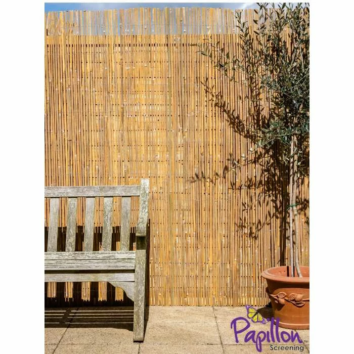 Bamboo Slat Natural Fencing Screening 4.0m X 1.8m (13ft 1in X 6ft) - By Papillon™ 3 Bamboo Slat Natural Fencing Screening 4.0m X 1.8m (13ft 1in X 6ft) - By Papillon™