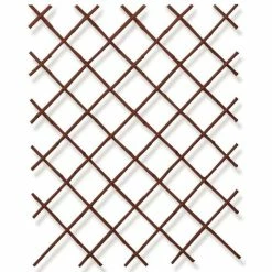 Black Bamboo Expandable Fencing Screening Trellis 2.0m X 2.0m (6ft 7in X 6ft 7in) - By Papillon™