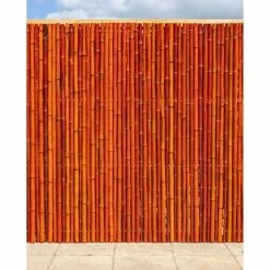 Thick Red Bamboo Fencing Screening Roll 1.9m X 1.8m (6ft 2in X 6ft) - By Papillon™ -Plants outlet store GS0146 add image 1 1741