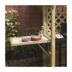 Wooden 2-Seater Arbour/BBQ Shelter With Fold-out Trays By Rowlinson® - 2.4m 11 Wooden 2-Seater Arbour/BBQ Shelter With Fold-out Trays By Rowlinson® - 2.4m -Plants outlet store GS0334 add image 3 a73c