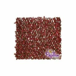 Extendable Artificial Red Acer Fencing Screening Trellis 2.0m X 1.0m (6ft 7in X 3ft 3in) - By Papillon™