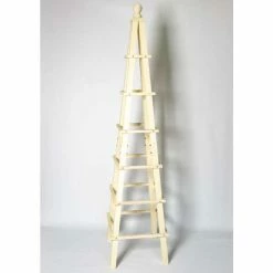195cm Premium Cream Wooden Obelisk Plant Support By Lacewing™ -Plants outlet store GS0398 add image 4 15ec