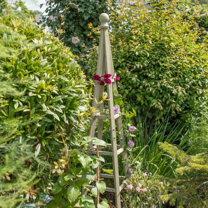 190cm Sage Wooden Obelisk Plant Support By Lacewing™ 4 190cm Sage Wooden Obelisk Plant Support By Lacewing™ - Image 2