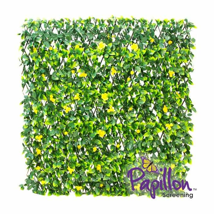 1 X 2m Extendable Artificial Yellow Flower Screening Trellis (3ft 3in X 6ft 7in) - By Papillon™ 3 1 X 2m Extendable Artificial Yellow Flower Screening Trellis (3ft 3in X 6ft 7in) - By Papillon™