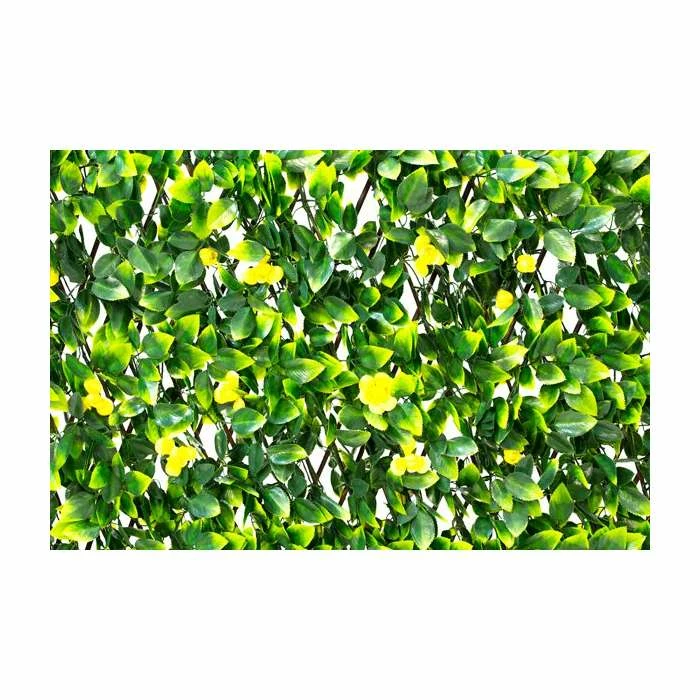1 X 2m Extendable Artificial Yellow Flower Screening Trellis (3ft 3in X 6ft 7in) - By Papillon™ 4 1 X 2m Extendable Artificial Yellow Flower Screening Trellis (3ft 3in X 6ft 7in) - By Papillon™ - Image 2