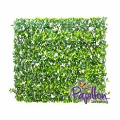 1 X 2m Extendable Artificial White Flower Screening Trellis (3ft 3in X 6ft 7in) - By Papillon™