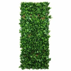 1 X 2m Extendable Artificial Laurel Leaf Screening Trellis (3ft 3in X 6ft 7in) - By Papillon™ -Plants outlet store GS11008 add image 1 bfe4