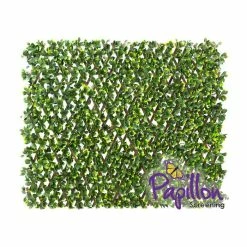 1 X 2m Extendable Artificial Poplar Screening Brown Trellis (3ft 3in X 6ft 7in) - By Papillon™