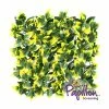 50x50cm Yellow Leaf Artificial Hedge Panel (1ft 7in X 1ft 7in) - By Papillon™