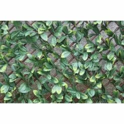 1m X 2m Extendable Artificial Laurel Leaf Screening Trellis