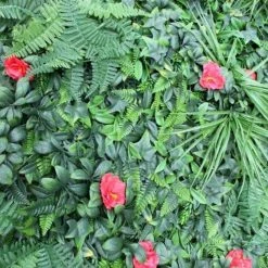 1m X 1m Artificial Shutter Grass With Hibiscus Screening Hedge Panel 5 1m X 1m Artificial Shutter Grass With Hibiscus Screening Hedge Panel -Plants outlet store GS8017 rollover image 8037