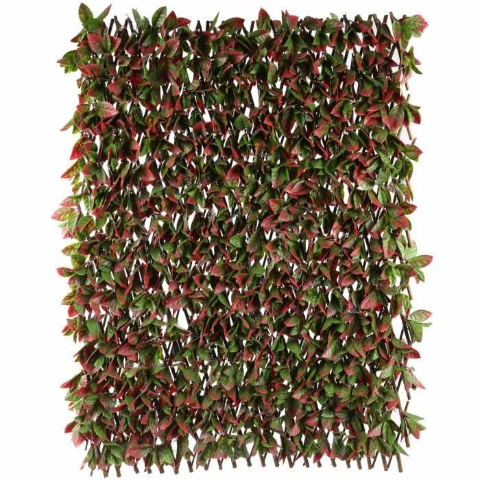 1 X 2m Red Variegated Beech Extendable Trellis Artificial Screening 4 1 X 2m Red Variegated Beech Extendable Trellis Artificial Screening - Image 2