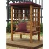 Bramham Two Seat Arbour Burgundy -Plants outlet store GS9359 1 2403