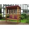 Bramham Three Seat Arbour Burgundy 1 Bramham Three Seat Arbour Burgundy -Plants outlet store GS9360 1 d289