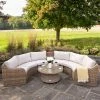 'Peony' Luxury Rattan 6 Seater Modular Garden Sofa Set With Storage Basket And Coffee Table By Primrose Living -Plants outlet store Natural FU102224 4 FullSet 28b1