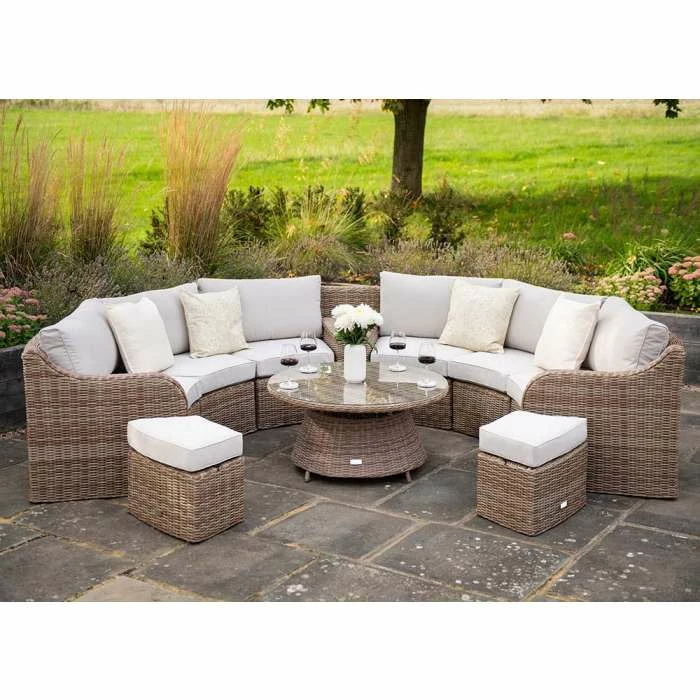'Peony' Luxury Rattan 8 Seater Modular Garden Sofa Set With Storage Basket, Coffee Table And Footstools By Primrose Living 3 'Peony' Luxury Rattan 8 Seater Modular Garden Sofa Set With Storage Basket, Coffee Table And Footstools By Primrose Living