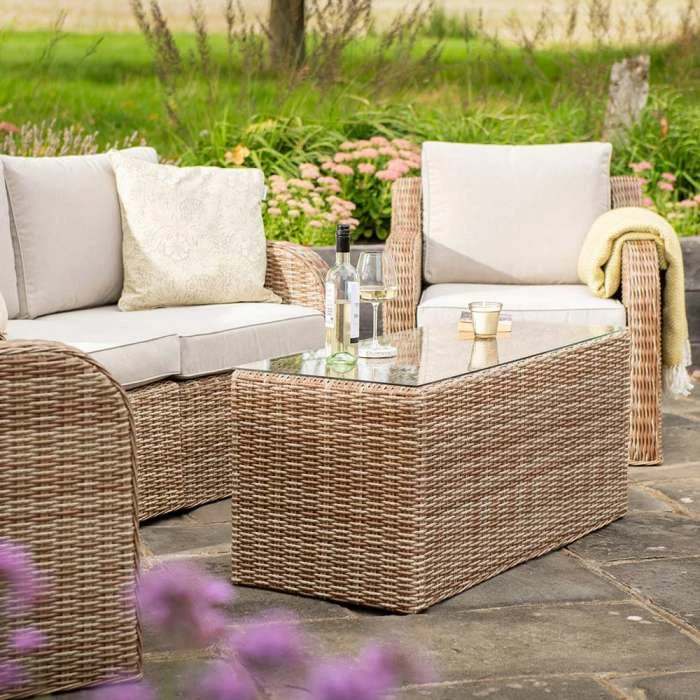 'Peony' Luxury Rattan 5 Seater Modular Garden Sofa Set With Coffee Table By Primrose Living 7 'Peony' Luxury Rattan 5 Seater Modular Garden Sofa Set With Coffee Table By Primrose Living - Image 5