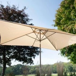 'Peony' Luxury Rattan 6 Seater Modular Garden Sofa Set With Square Rising Table And Parasol By Primrose Living 13 'Peony' Luxury Rattan 6 Seater Modular Garden Sofa Set With Square Rising Table And Parasol By Primrose Living -Plants outlet store Natural FU102230 5 Parasol e755