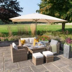 'Peony' Luxury Rattan 6 Seater Modular Garden Sofa Set With Square Rising Table And Parasol By Primrose Living 15 'Peony' Luxury Rattan 6 Seater Modular Garden Sofa Set With Square Rising Table And Parasol By Primrose Living -Plants outlet store Natural FU102230 9 FullSet 677c
