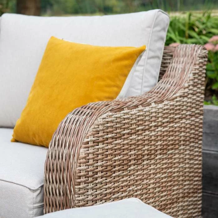 'Peony' Luxury Rattan 8 Seater Modular Garden Sofa Set With Coffee Table And Footstools By Primrose Living 6 'Peony' Luxury Rattan 8 Seater Modular Garden Sofa Set With Coffee Table And Footstools By Primrose Living - Image 4