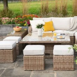 'Peony' Luxury Rattan 9 Seater Modular Garden Sofa Set With Square Rising Table And Footstools By Primrose Living 18 'Peony' Luxury Rattan 9 Seater Modular Garden Sofa Set With Square Rising Table And Footstools By Primrose Living -Plants outlet store Natural FU102236 10 FullSetClose 78d5