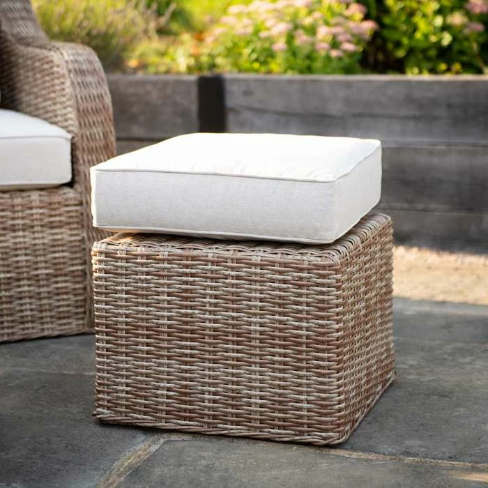 'Peony' Luxury Rattan 9 Seater Modular Garden Sofa Set With Square Rising Table And Footstools By Primrose Living 10 'Peony' Luxury Rattan 9 Seater Modular Garden Sofa Set With Square Rising Table And Footstools By Primrose Living - Image 8
