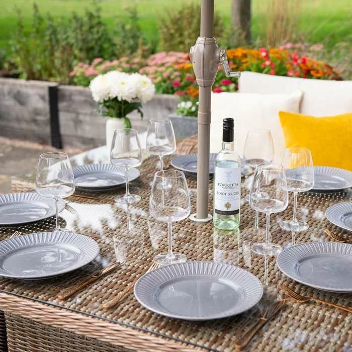 'Peony' Luxury Rattan 7 Seater Modular Garden Sofa Set With Square Rising Table By Primrose Living 6 'Peony' Luxury Rattan 7 Seater Modular Garden Sofa Set With Square Rising Table By Primrose Living - Image 4