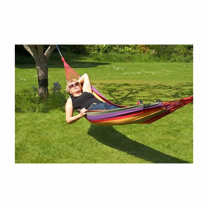 Tortola Rainbow Outdoor Garden Single Hammock 11 Tortola Rainbow Outdoor Garden Single Hammock - Image 9