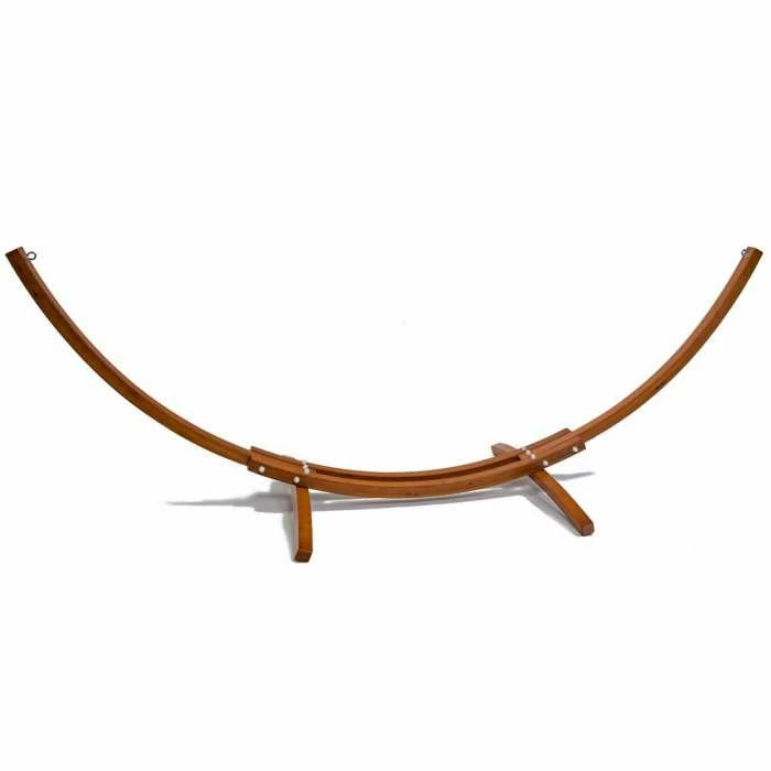 Tortola Wooden Hammock Stand With White Hammock 5 Tortola Wooden Hammock Stand With White Hammock - Image 3
