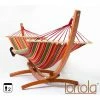 Tortola Wooden Hammock Stand With Summer Multi-Stripe Hammock -Plants outlet store OL0452 main image 728e