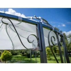 3m X 3m Abbotsford Metal Gazebo With Bench -Plants outlet store OL4700 add image 1 adad