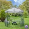 3m X 3m Abbotsford Metal Gazebo With Bench 1 3m X 3m Abbotsford Metal Gazebo With Bench -Plants outlet store OL4700 main image 8a92