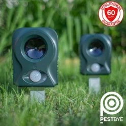 Set Of 2 Battery Operated Cat Repellers V2 With HyperResonance Frequency™ By Pestbye®