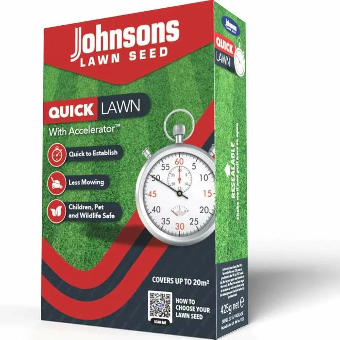 Johnsons Quick Lawn Seed | 425gm Covers 20 Sqm 3 Johnsons Quick Lawn Seed | 425gm Covers 20 Sqm