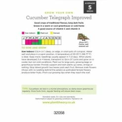 'Telegraph Improved' Cucumber Seeds | By Plant Theory -Plants outlet store PL60064 add image 2 77a1