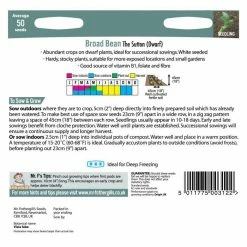 Dwarf Broad Bean 'The Sutton' Seeds | Vicia Faba | By Mr Fothergills -Plants outlet store PL924937 add image 2 786e