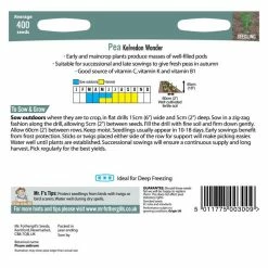 Pea 'Kelvedon Wonder' Seeds | Pisum Sativum | By Mr Fothergills 7 Pea 'Kelvedon Wonder' Seeds | Pisum Sativum | By Mr Fothergills -Plants outlet store PL924941 add image 2 f3b4