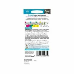 Marigold French 'Dwarf Double' Mixed Seeds | Tagetes Patula | By Mr Fothergills -Plants outlet store PL9837 add image 2 6feb