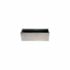 75cm Zinc Galvanised Silver Trough Planter - By Primrose™