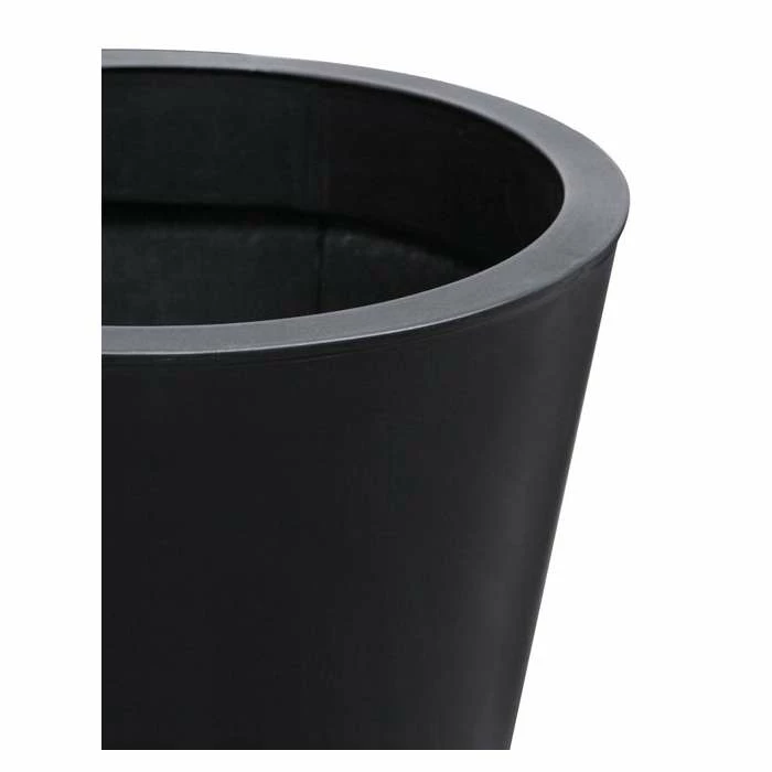 H39.5cm Zinc Galvanised Black Cone Planter - By Primrose™ 7 H39.5cm Zinc Galvanised Black Cone Planter - By Primrose™ - Image 5