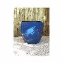 Fibreglass Eggpot Planter – French Blue And Other Colours - H40cm X D44cm -Plants outlet store PP0058FRENCH add image 2 1a07
